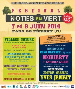 Festival note en vert